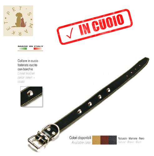 Collare per cane cuoio - cane, con