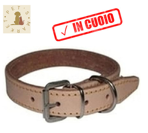Collare per cane cuoio - cane, con